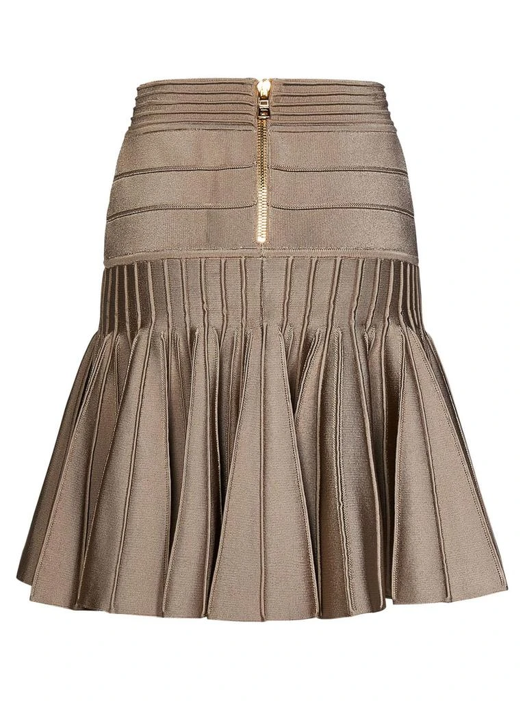 Balmain Balmain Pleated Knitted Skirt 2