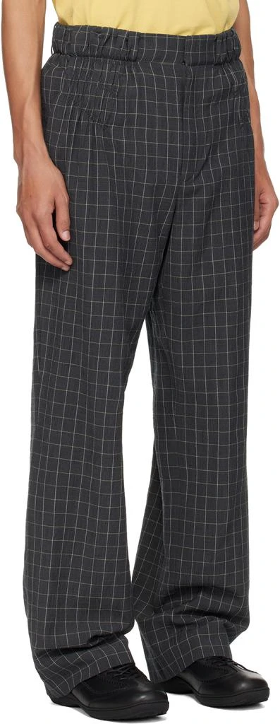 Kiko Kostadinov Gray Minna Gathered Trousers 2