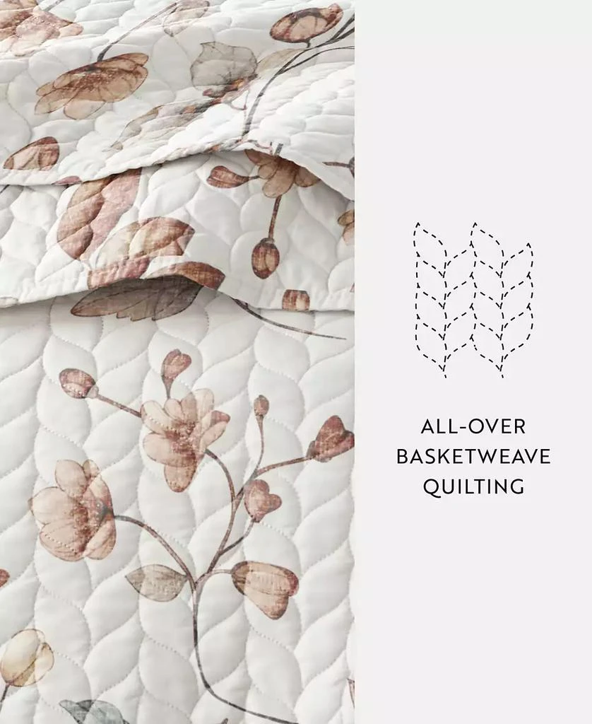 IENJOY HOME Russet Floral Reversible 3-Pc. Quilt Set 3