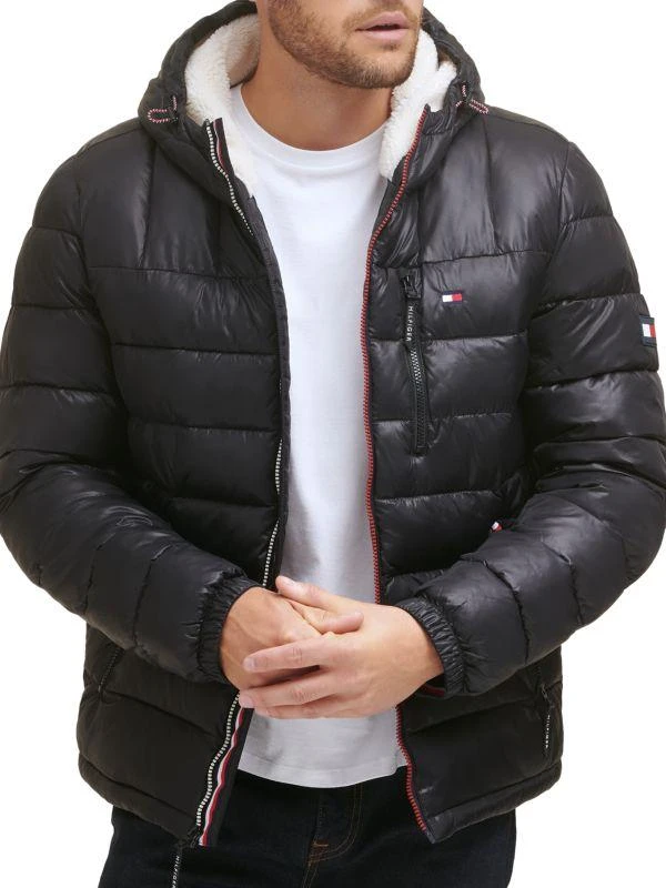 Tommy Hilfiger Faux Fur Hooded Puffer Jacket 1