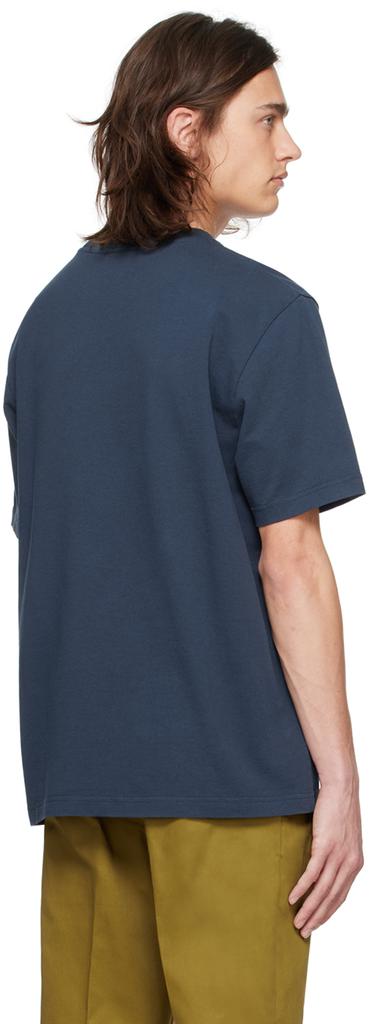 【送料&関税込】Maison KitsunAC Flash Fox Blue T-shirt SMALL DRESSED FOX PRINT EASY TEE-SHIRT | Maison Kitsuné