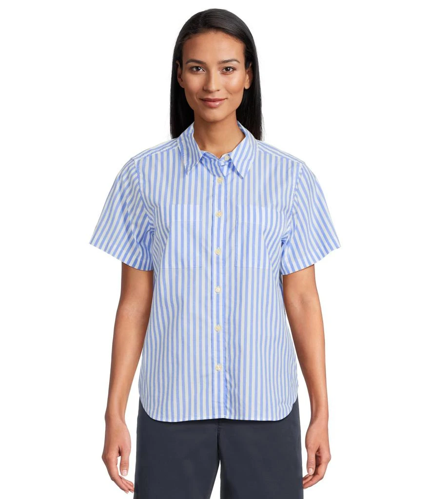 Shop Essential Cotton Poplin Shirt Short-Sleeve on Sale at