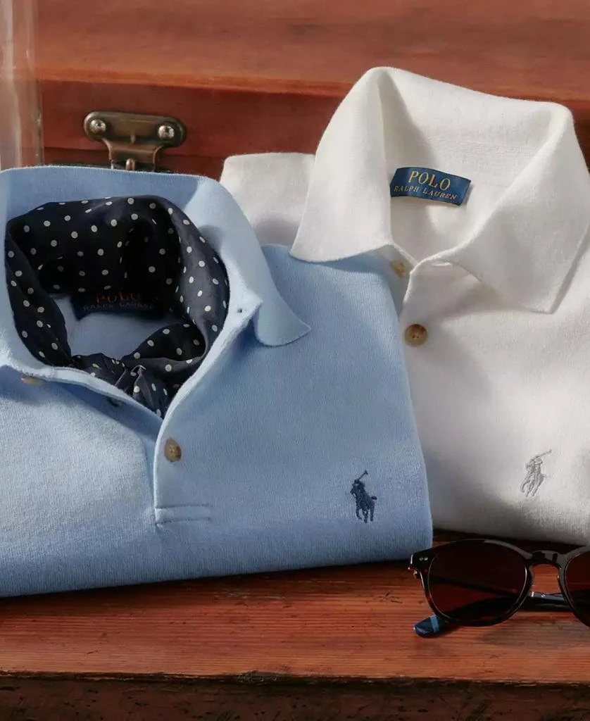 Ralph Lauren Men's Cotton Polo-Collar Sweater 6