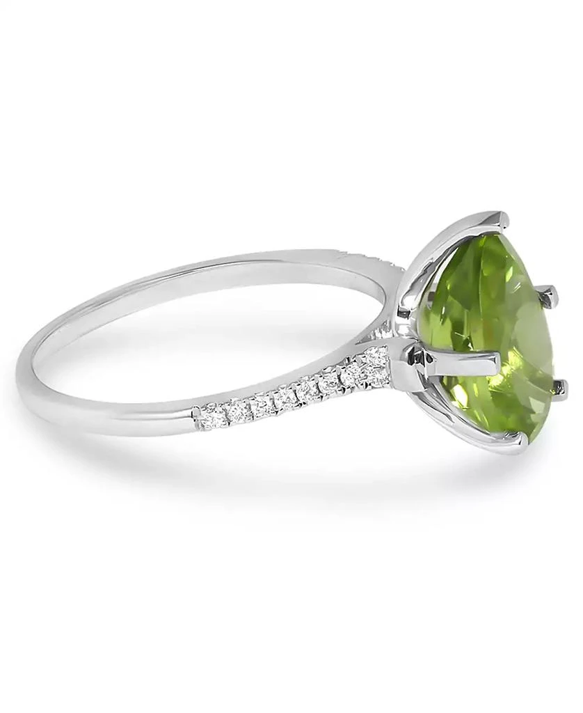 Macy
s Peridot (1-3/4 ct. t.w.)
Diamond (1/10 ct. t.w.) Pear Ring in 14k White Gold 3