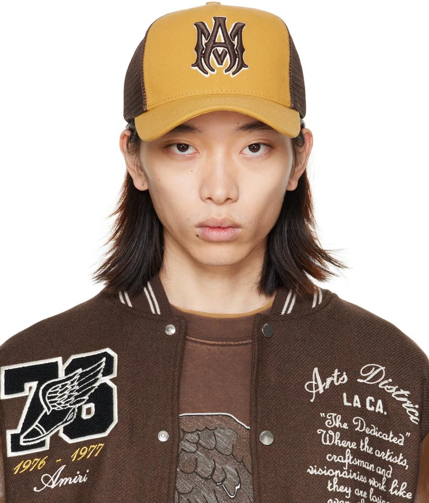 AMIRI Yellow & Brown MA Trucker Cap 1