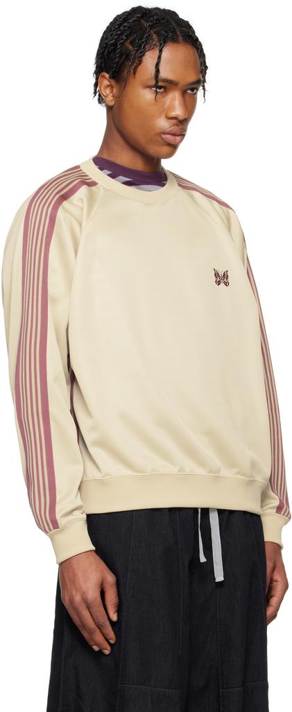 トップス Needles crewneck sweatshirt 2022AW Needles Track Crewneck - Dark Brown Poly Smooth | UP THERE