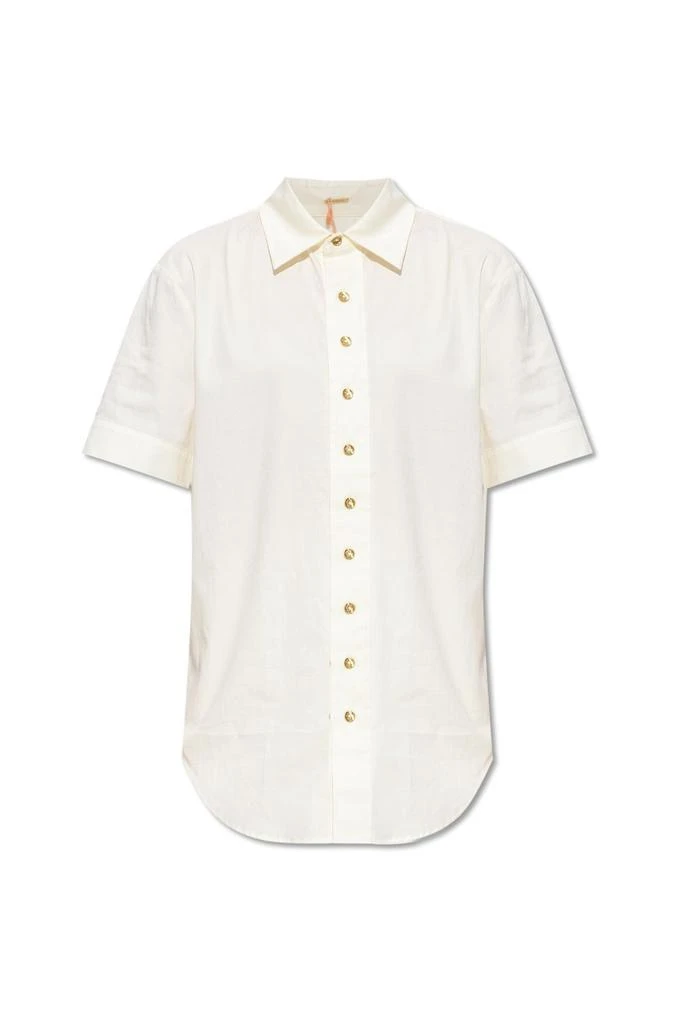 Cult Gaia Cult Gaia	Buttoned Short-Sleeved Shirt 1