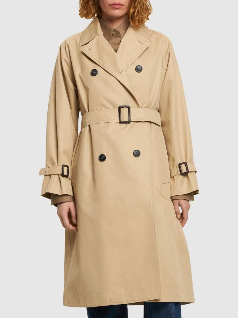 WEEKEND MAX MARA Canasta Cotton Blend Trench Coat 2