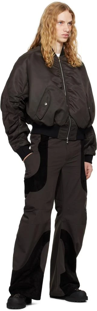 CMMAWEAR Brown Articulated Dart Trousers 4
