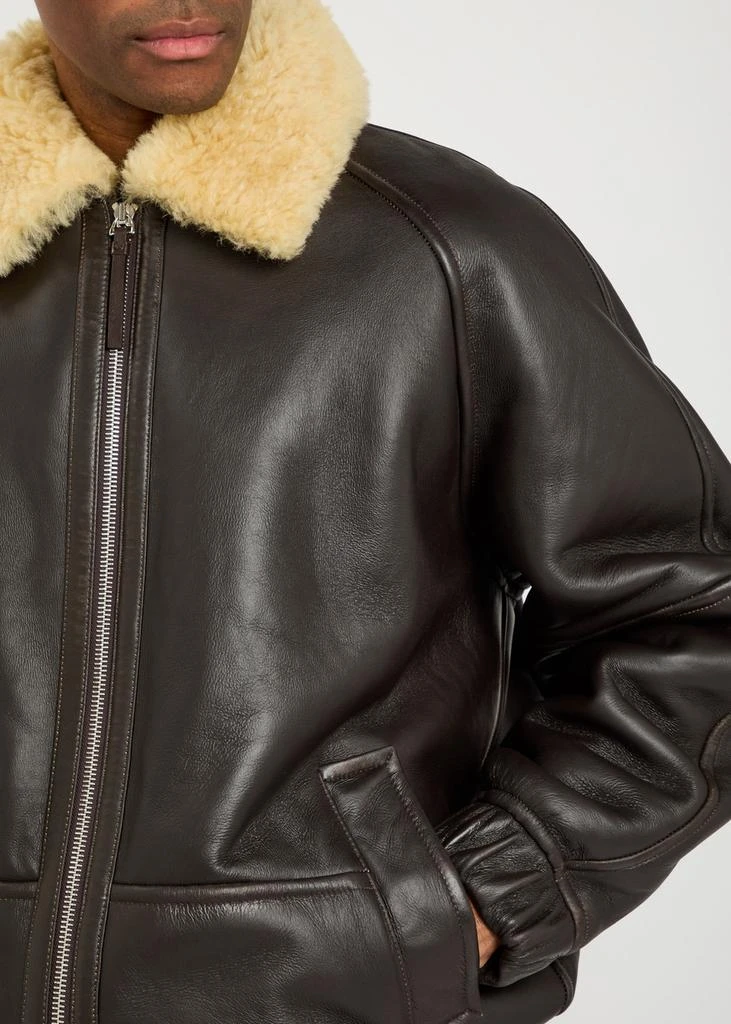 Jacquemus Le Bombardier leather bomber jacket 5