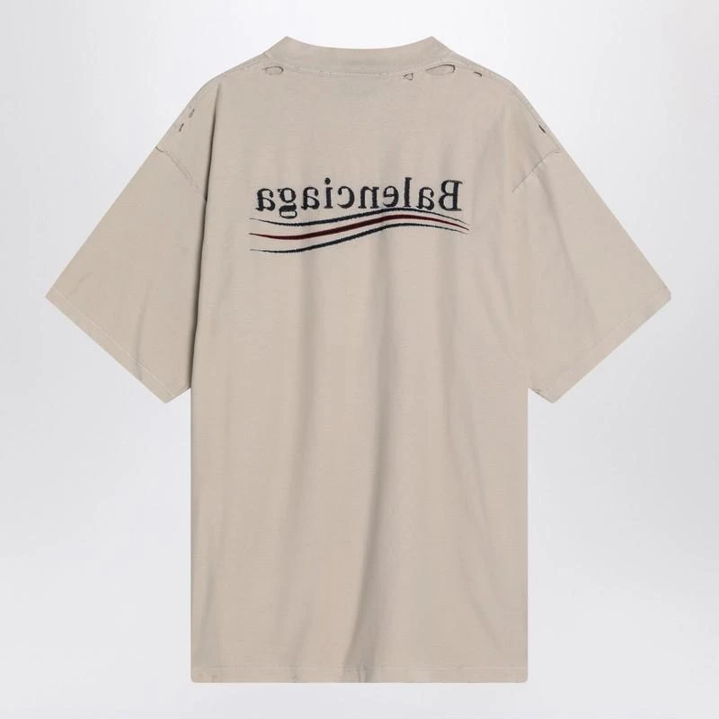 Balenciaga Balenciaga Political Campaign T-Shirt With Distressed Details 2