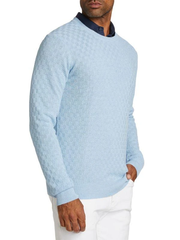 Saks Fifth Avenue COLLECTION Box Stitch Crewneck Sweater 3