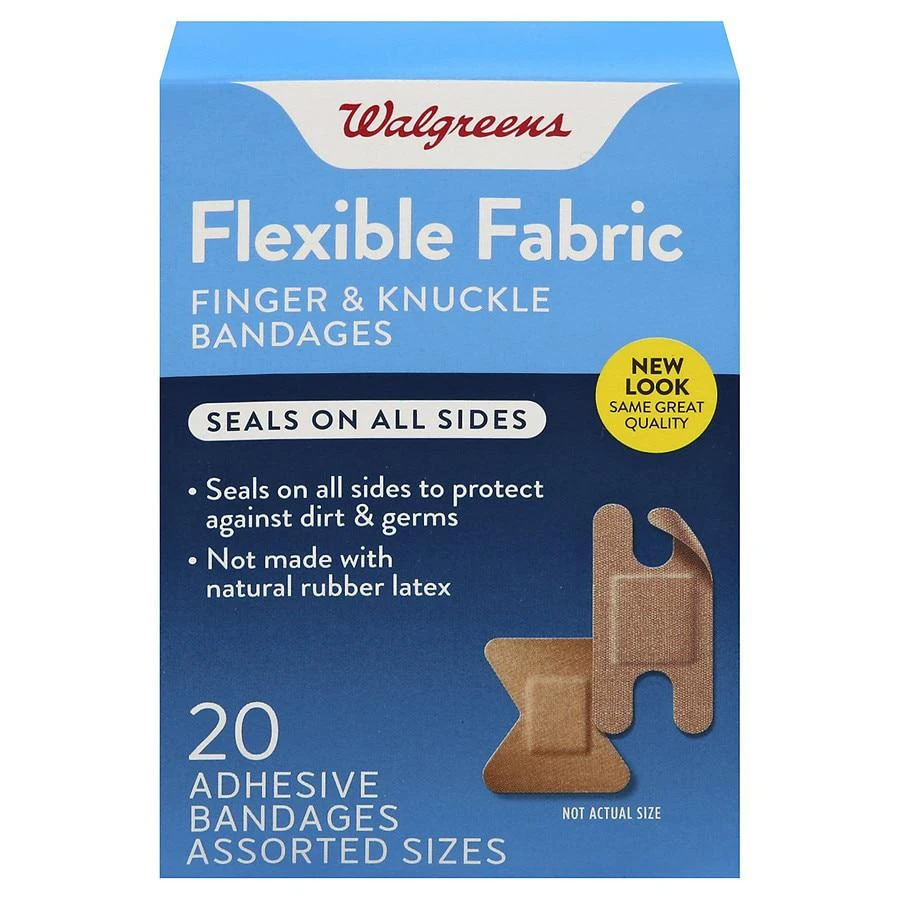 Walgreens Flexible Fabric Finger & Knuckle Bandages Assorted 1