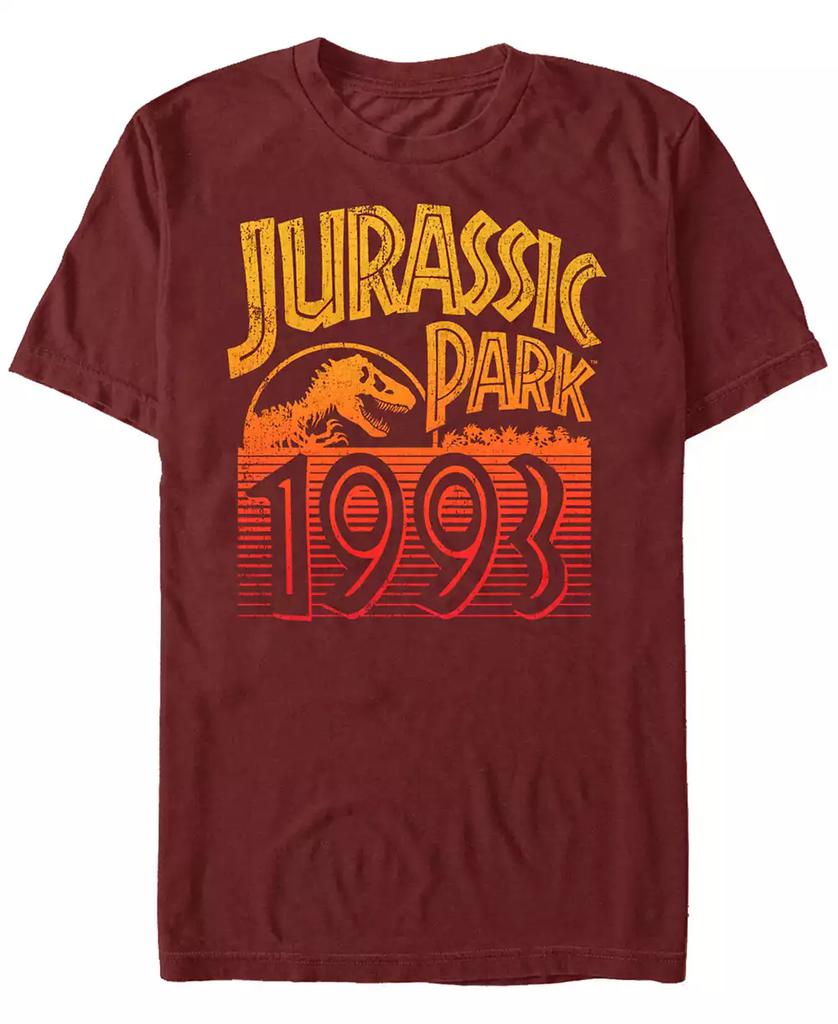 Jurassic Park Jurassic Park Men's Retro Logo 1993 Short Sleeve T-Shirt