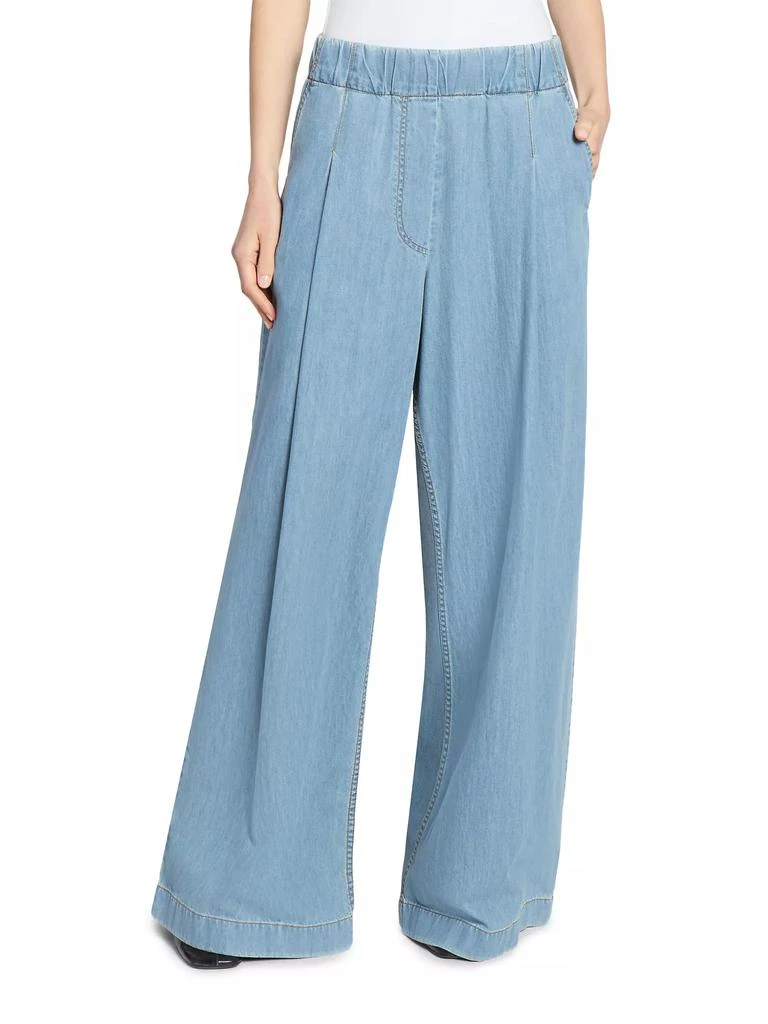 Dries Van Noten Pila Cotton Denim Wide-Leg Pants 3