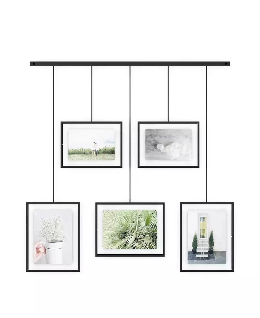Umbra Exhibit 26" x 27.3" Multi Picture Frame Photo Display, Set of 5 6