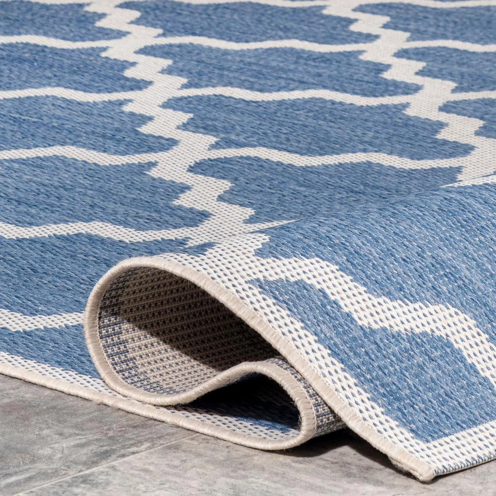 nuLOOM Machine Made Gina Outdoor Moroccan Trellis Area Rug 4