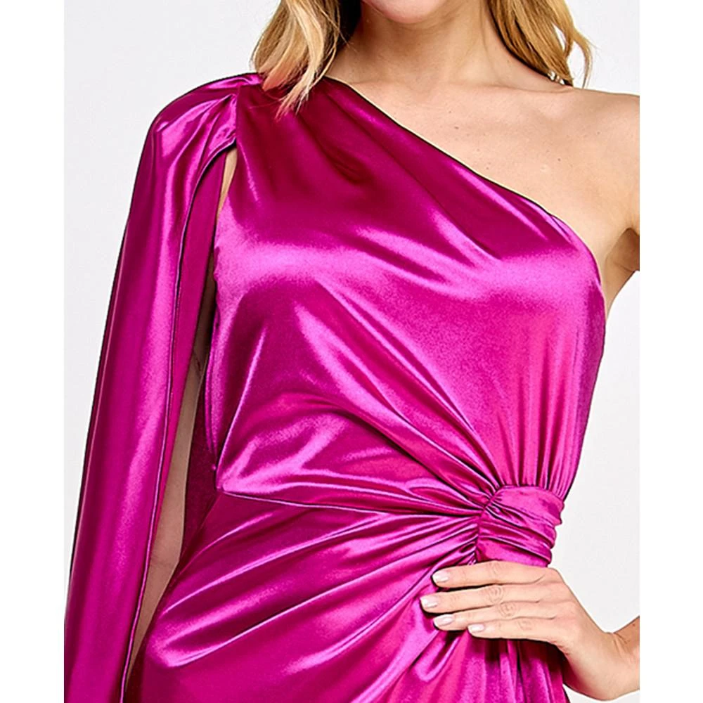 City Studios Juniors' One-Shoulder Flyaway Gown, Created for Macy's 8