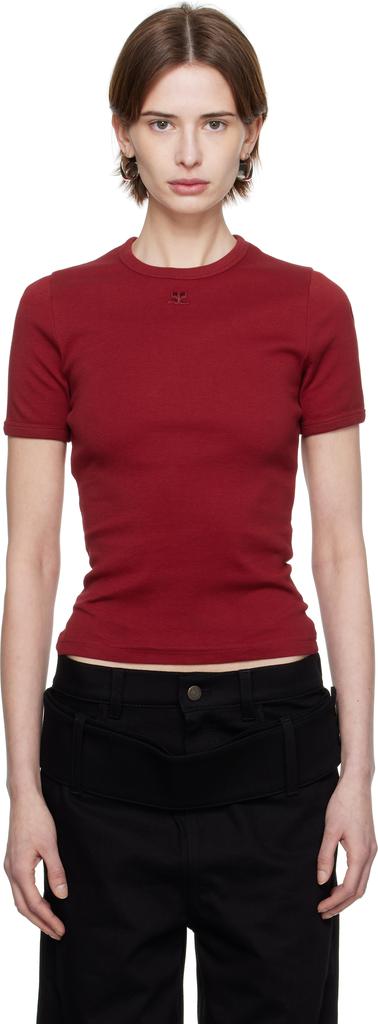 Courrèges Red Heritage T-shirt - T-Shirts - BeyondStyle