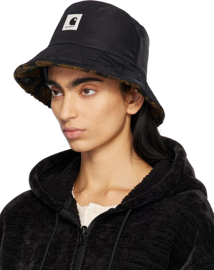 Carhartt WIP Brown & Black Orla Reversible Bucket Hat 4