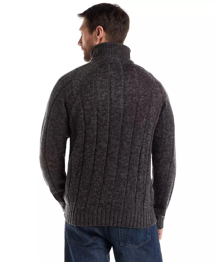 Weatherproof Vintage Men's Cable Knit Quarter Button Long Sleeve Sweater 4