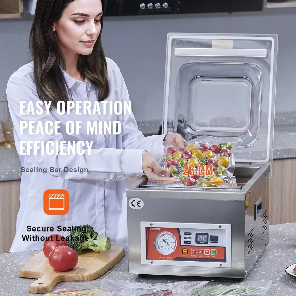 VVOR Chamber Vacuum Sealer - 15.7" Sealing Length for Home Preservation of Wet Foods, Meats, and Marinades 5