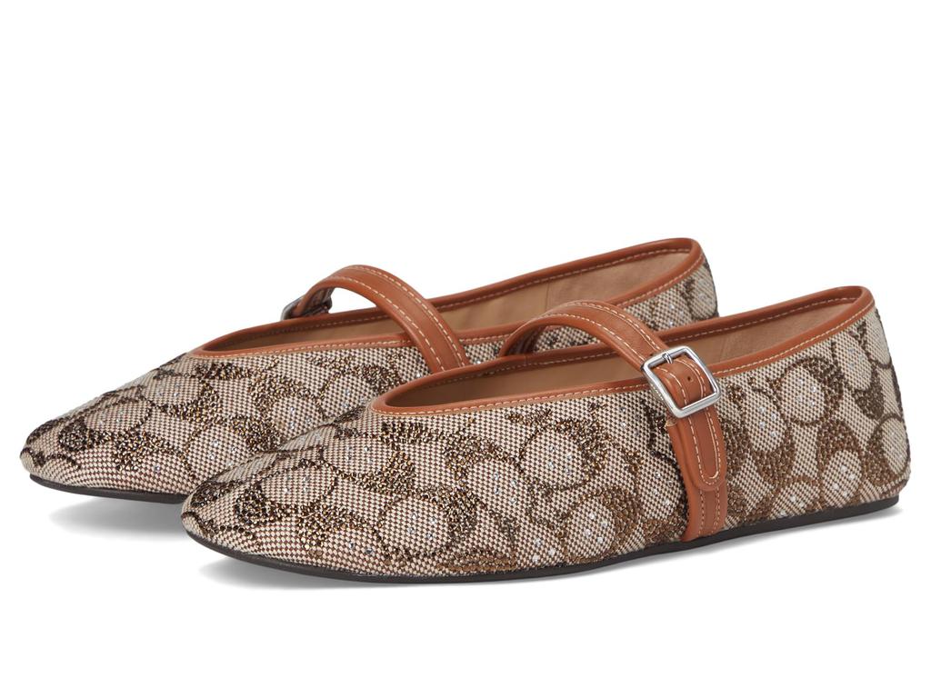 Coach Mary Jane In Crystal Signature Jacquard - Shoes - Free