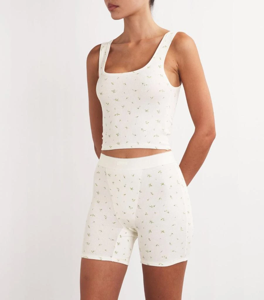SKIMS Cotton Rib Cropped Tank Tops (Pack of 3) 3