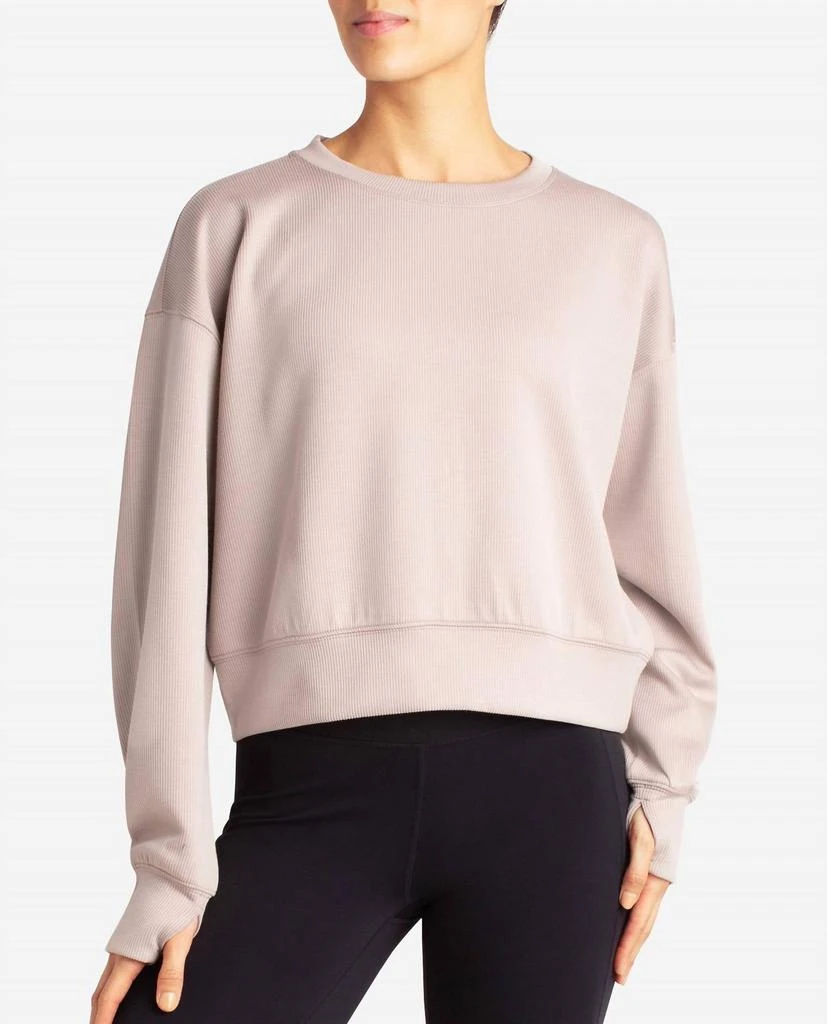 Danskin Danskin - Scuba Rib Luxury Sweatshirt 1
