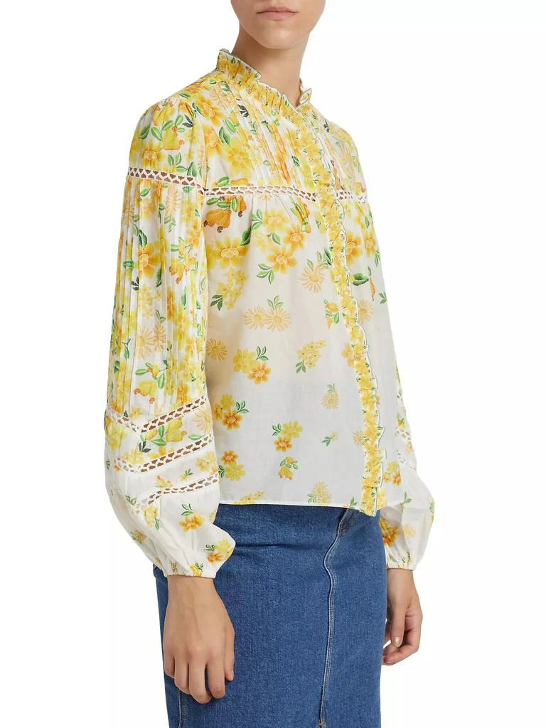 Farm Rio Azaleia Floral Cotton Blouse 4