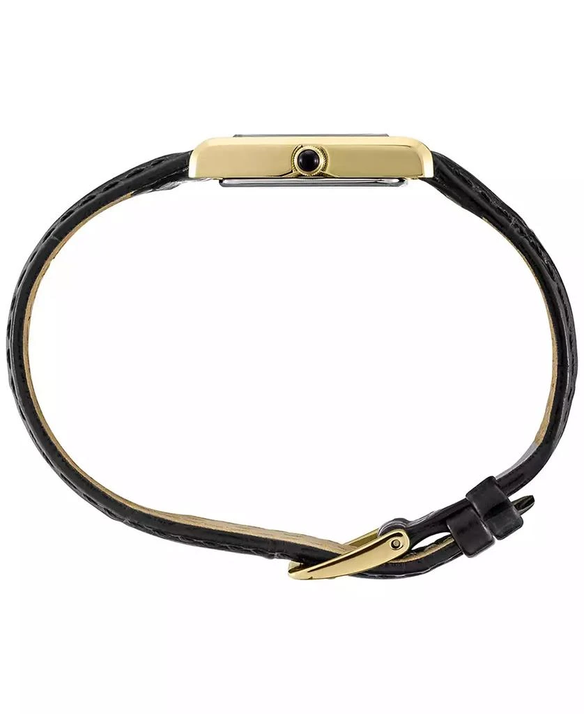 Seiko Women's Essentials Black Leather Strap Watch 19mm 2