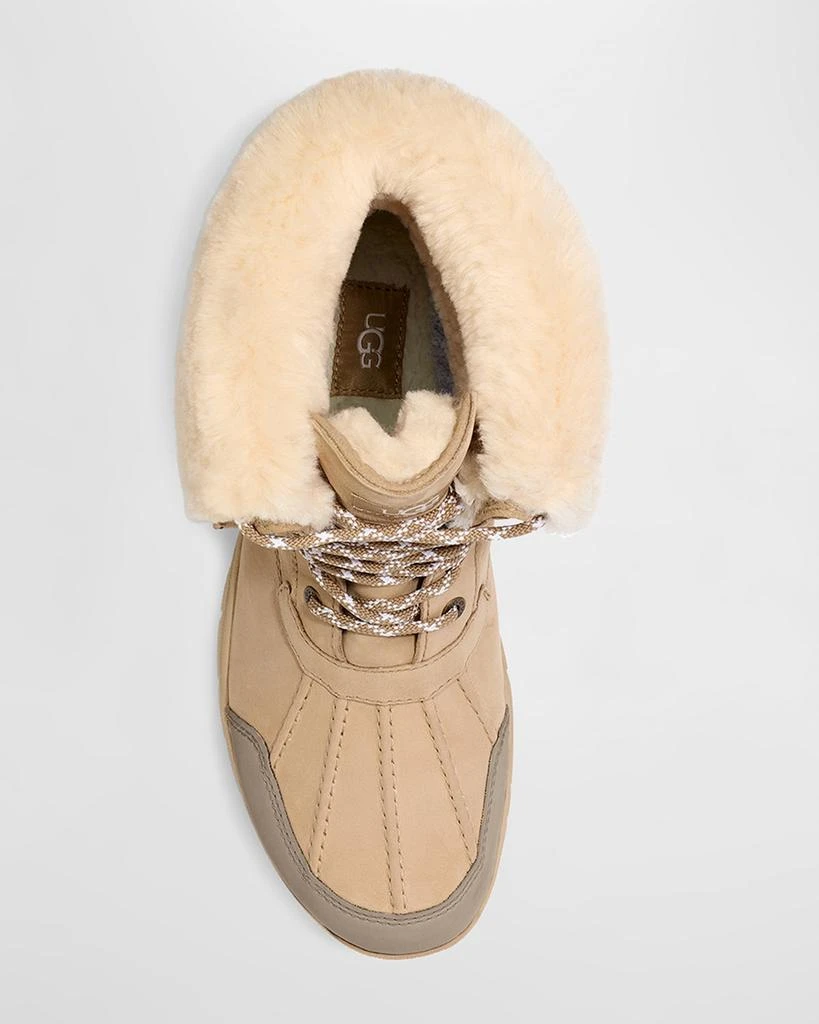 UGG Men's Butte Logo Waterproof Leather Snow Boots 5