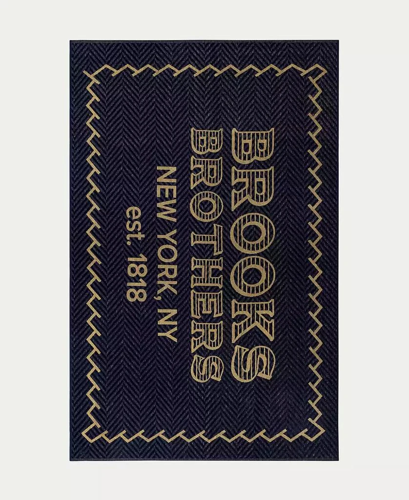 Brooks Brothers BB Logo Turkish Cotton Beach Towel, 40" x 71" 1