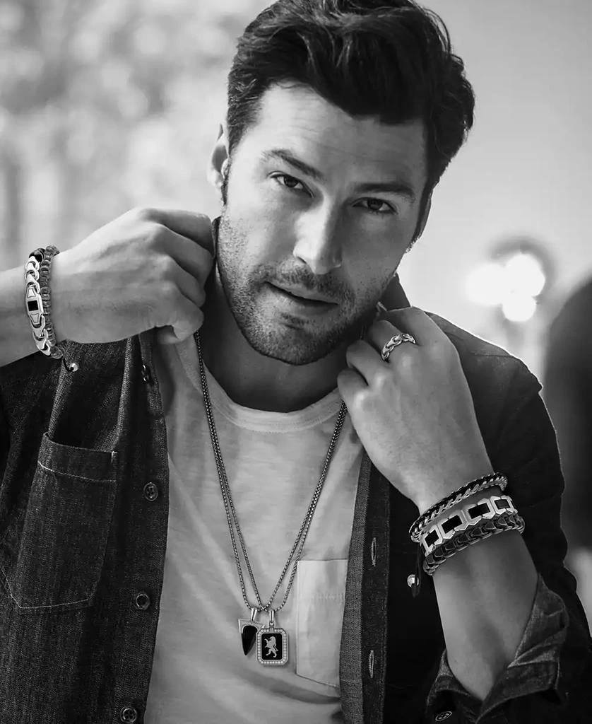 Bulova Men
s Icon Cord Bracelet in Stainless Steel 3