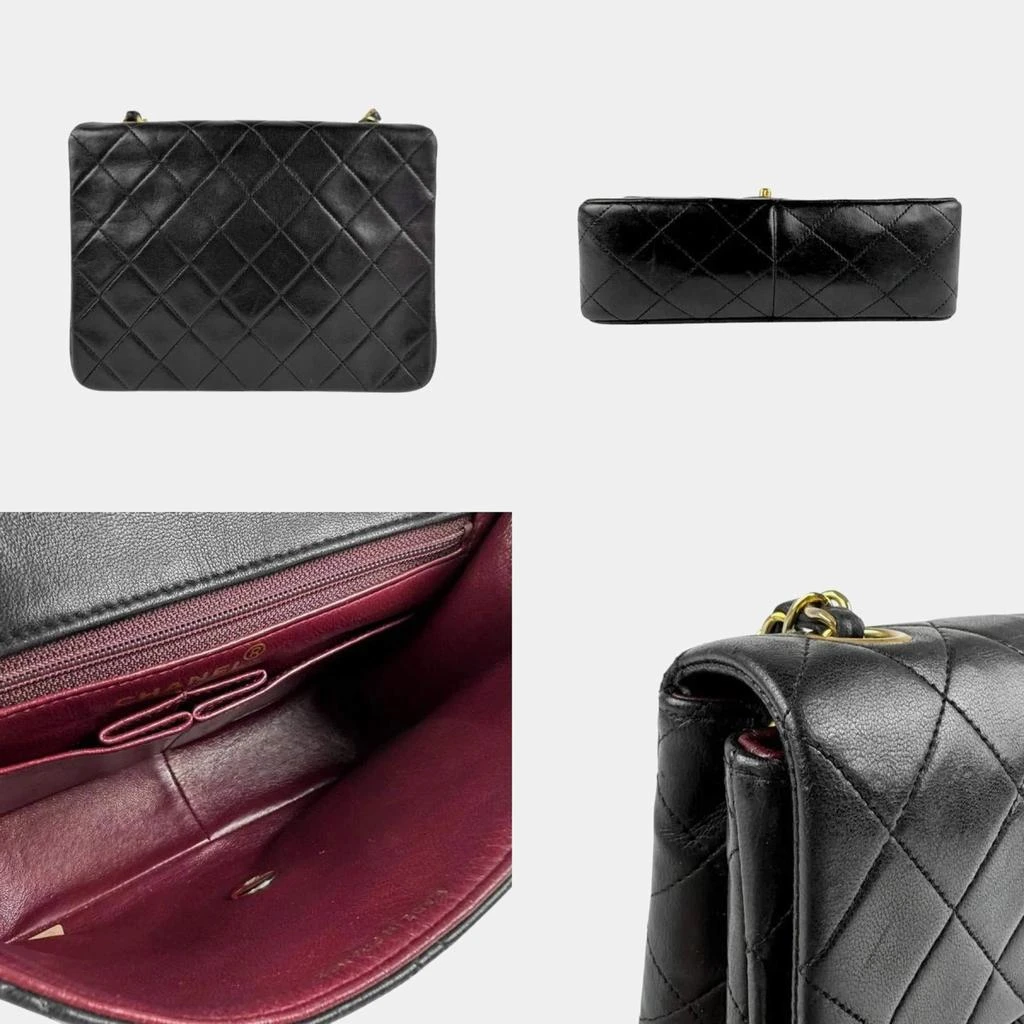 Chanel Chanel Black Lambskin Flap Shoulder Bag 4