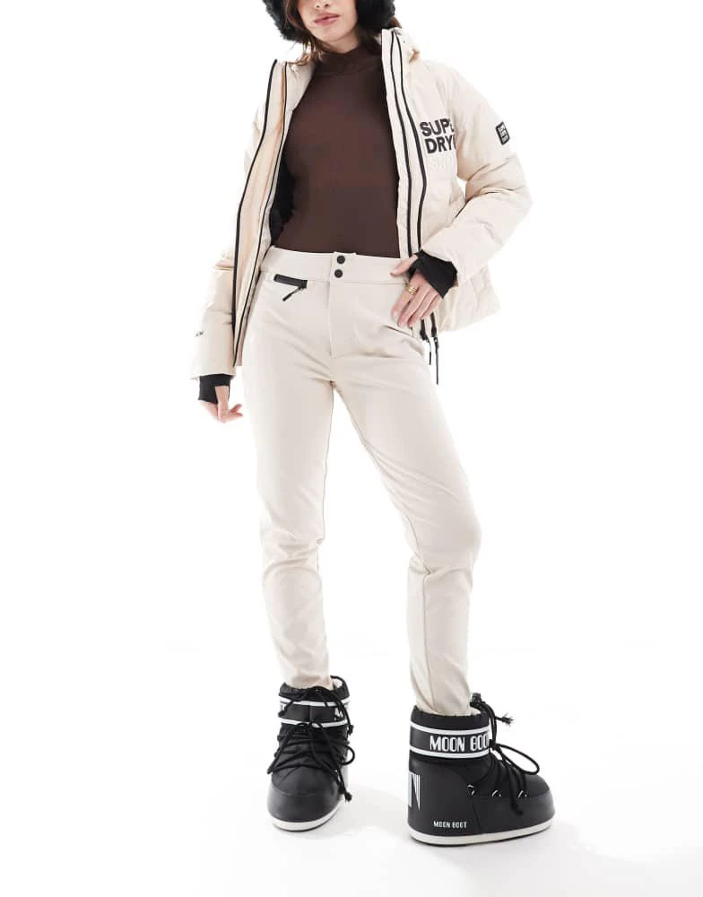 Superdry Superdry Ski luxe legging snow pants in off grey 3