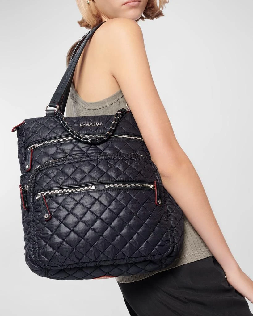 MZ Wallace Crosby Magazine Recycled Nylon Shoulder Bag 2