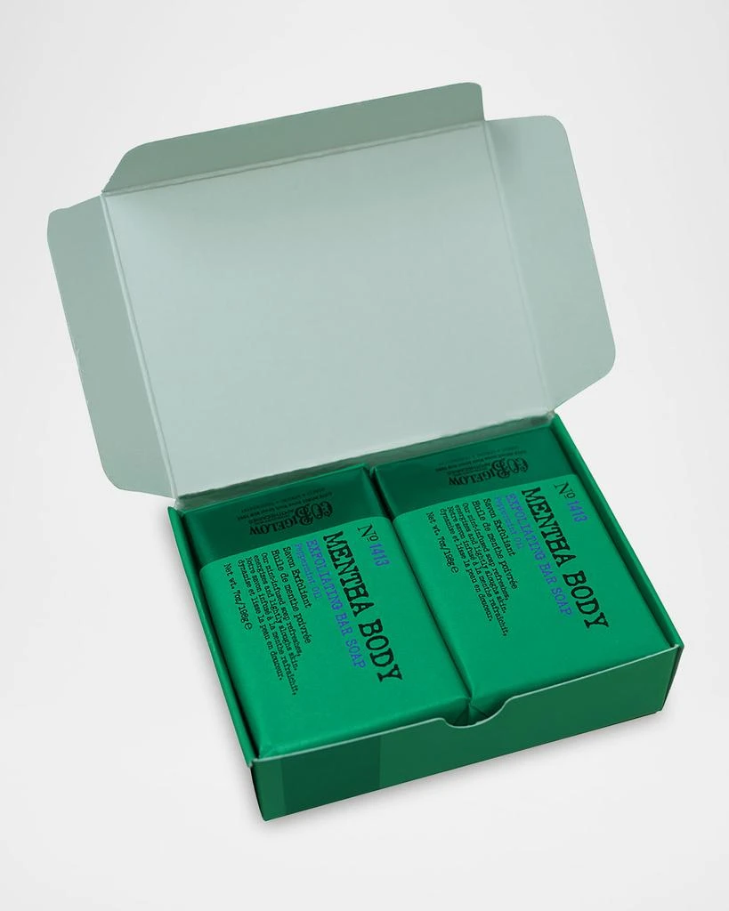 C.O. Bigelow Mentha Exfoliating Bar Soap Duo Box 3