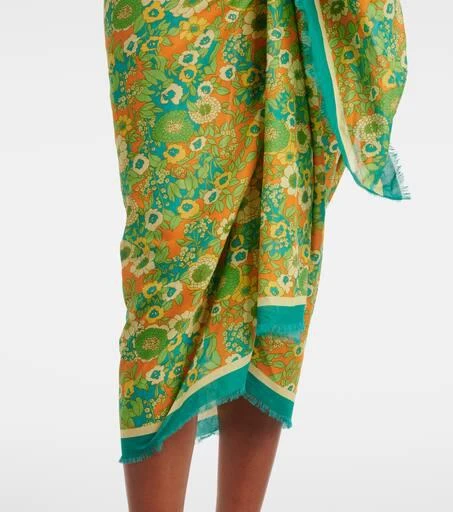 ALÉMAIS Jeff printed cotton beach cover-up 5