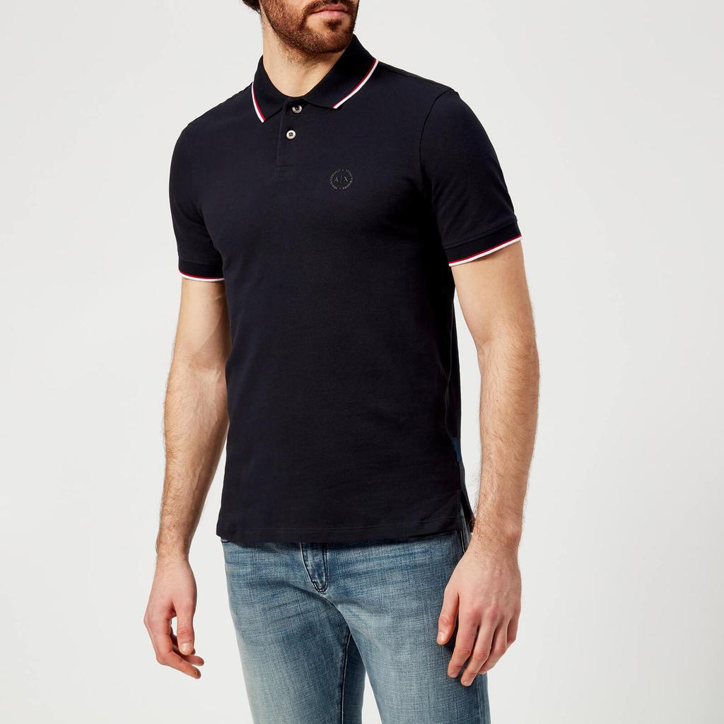 Armani Exchange Armani Exchange Men's Tipped Polo Shirt - Navy