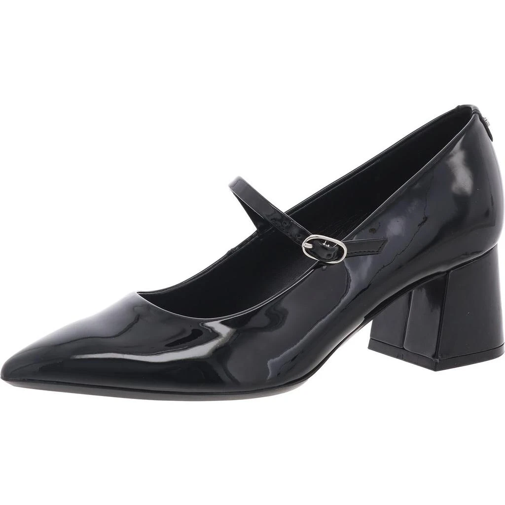 Calvin Klein Womens Solid Patent Leather Block Heels 1