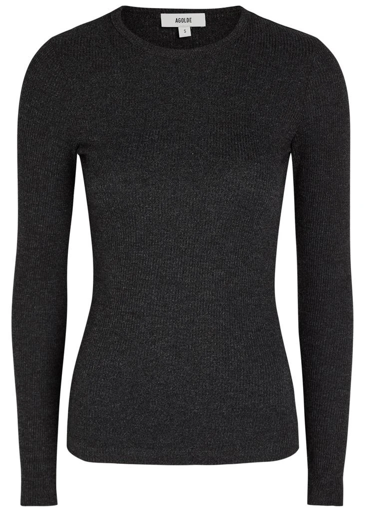 AGOLDE Delphi long sleeve knit top
