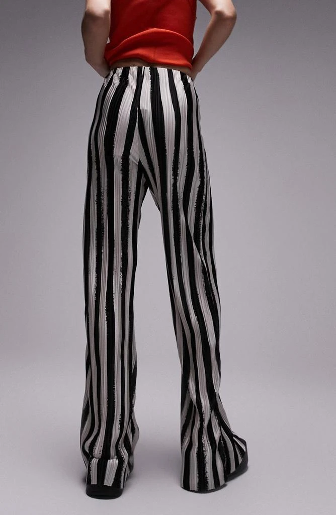 Topshop Stripe Wide Leg Trousers 1