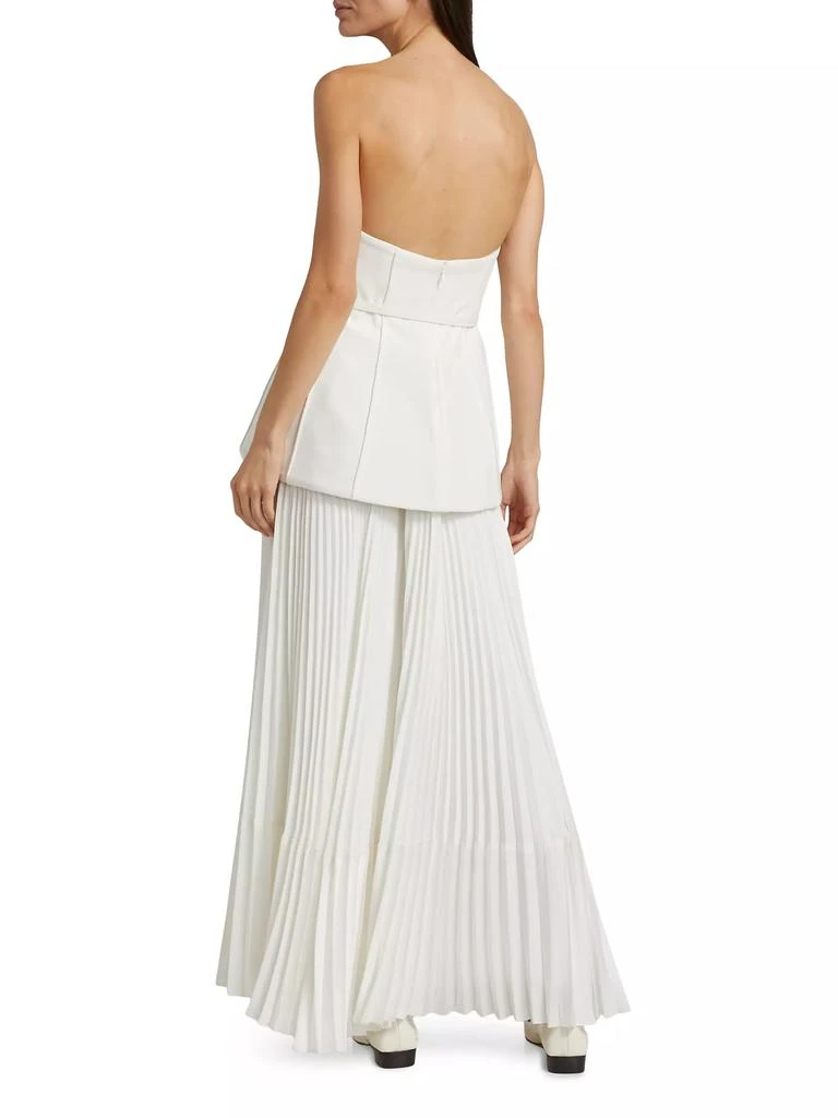 SIMKHAI Prisca Belted Bustier Maxi Dress 5