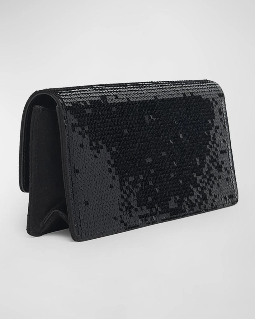 Tom Ford Wallis Sequined Squared Clutch Bag 7