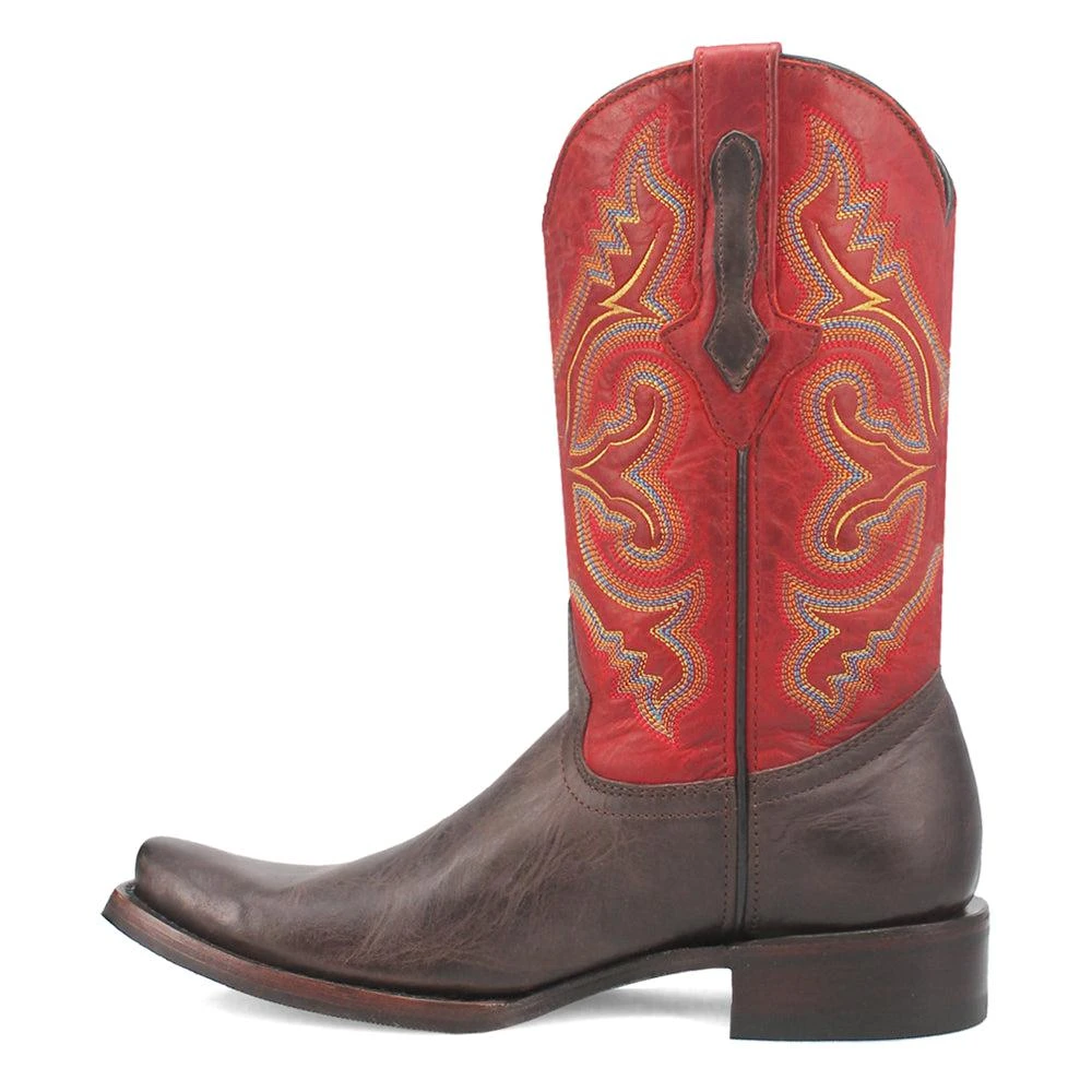 Dingo True Grit Embroidered Square Toe Cowboy Boots 3