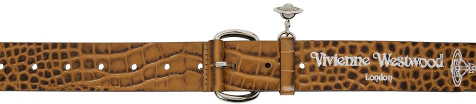 Vivienne Westwood Tan Wide Alex Charm Belt
