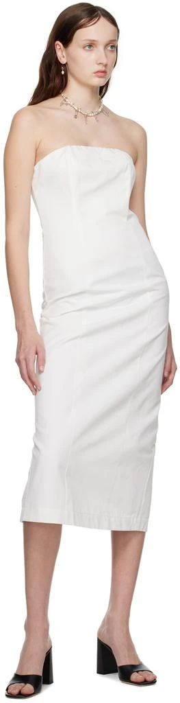 Staud White Daniela Midi Dress 4