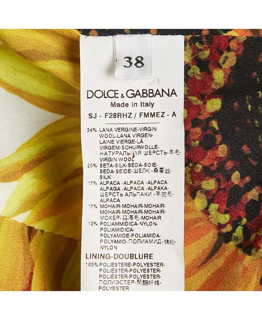 Pre-Owned Dolce 
Gabbana Women
s Black/white Tweed Bejeweled Blazer 6