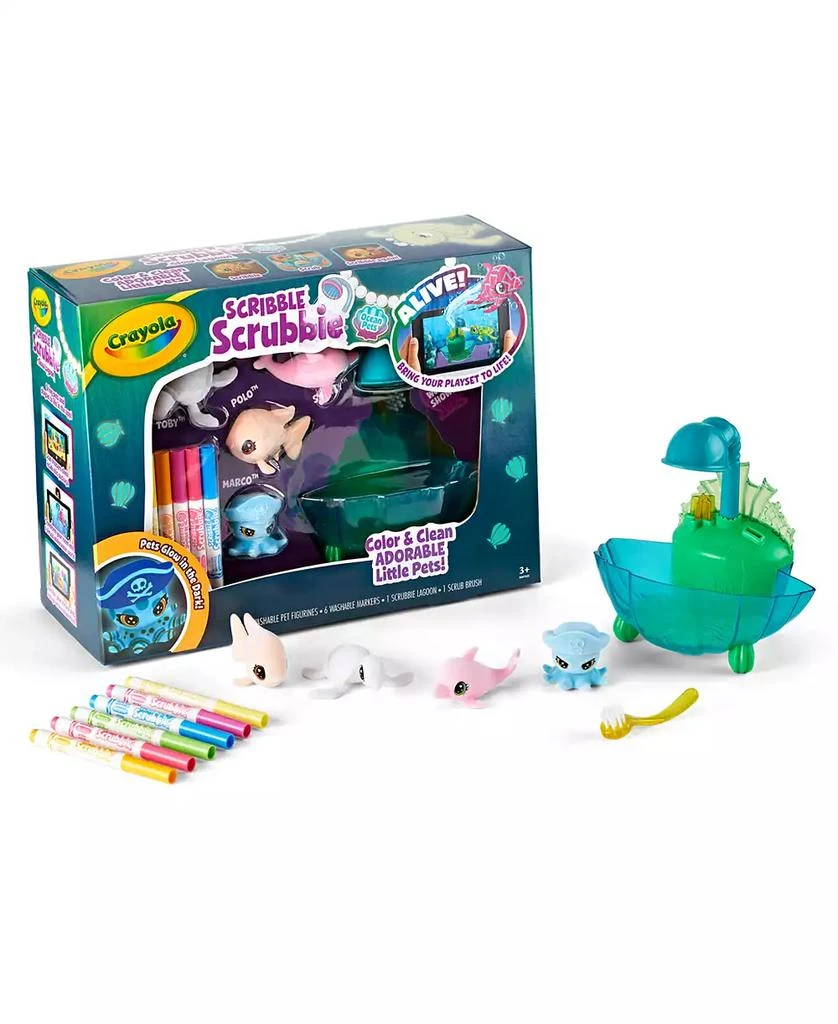 Crayola Scribble Scrubbie Ocean Pets Glow Lagoon 1